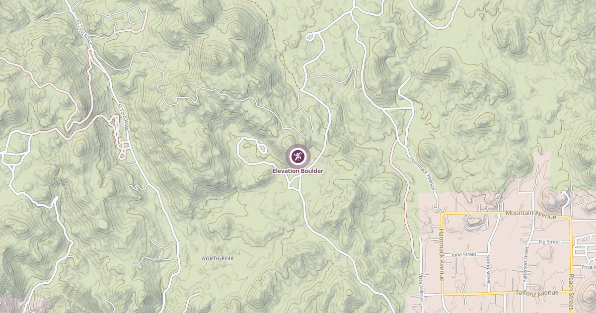 Map preview of Elevation Boulder