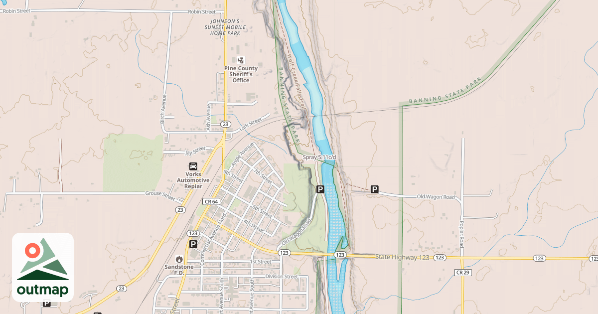 Map of Spray
