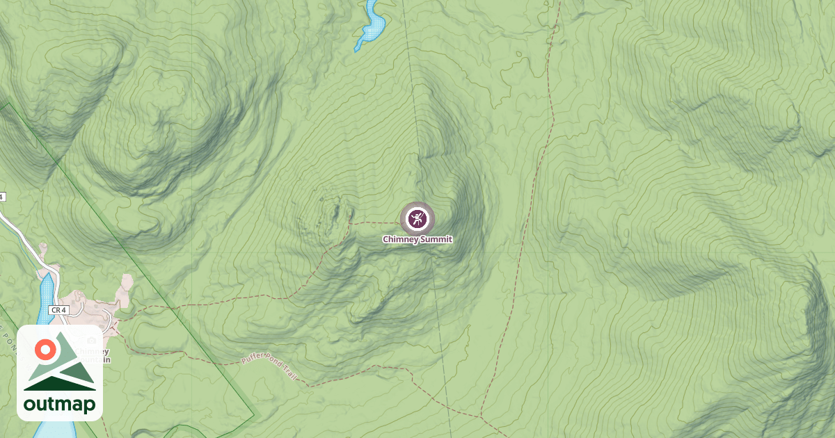Map of Chimney Summit