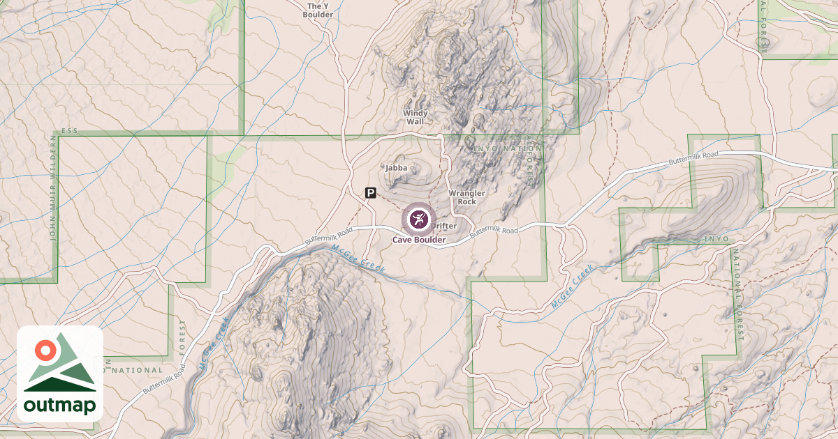 Map of Cave Boulder