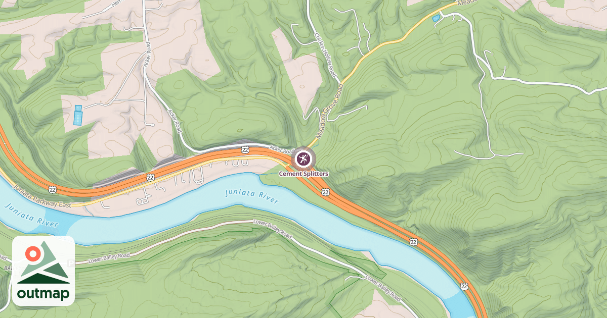 Map of Cement Splitters