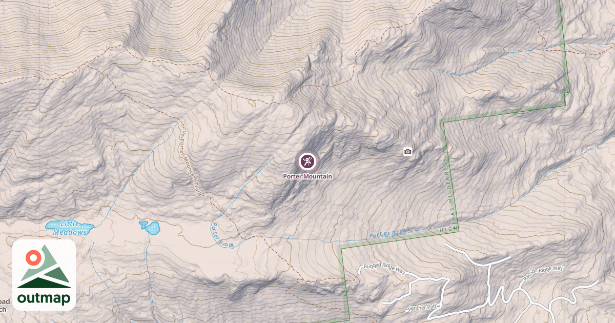 Map of Porter Mountain