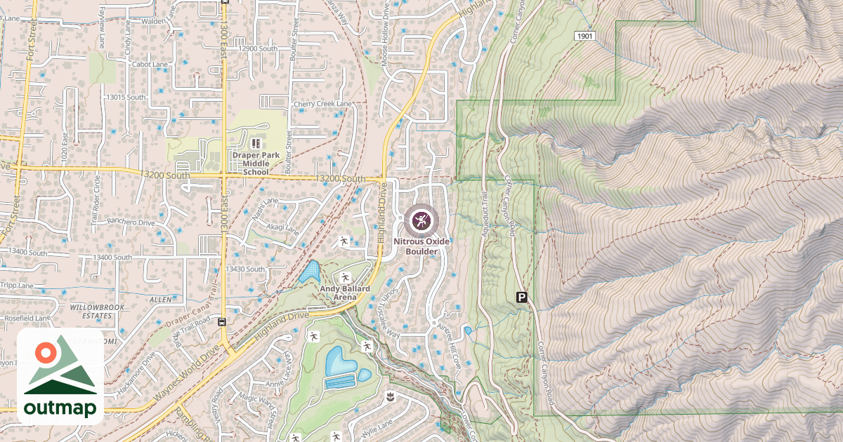 Map of Nitrous Oxide Boulder