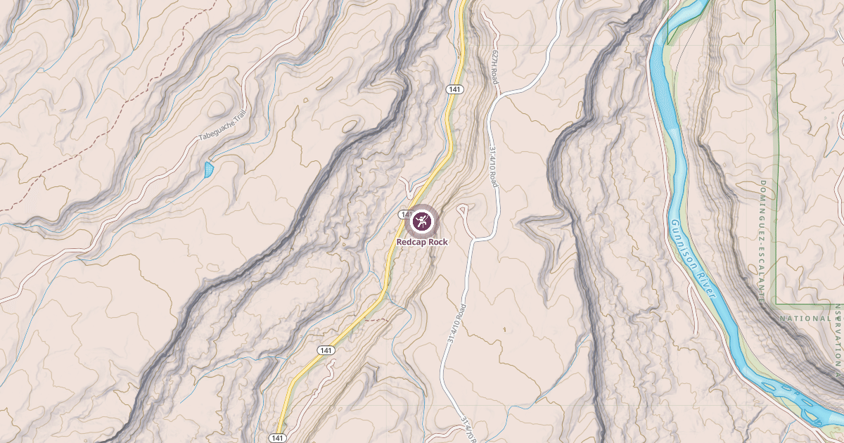 Map preview of Redcap Rock
