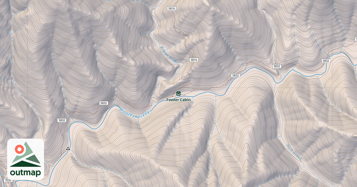 Map of Fowler Cabin