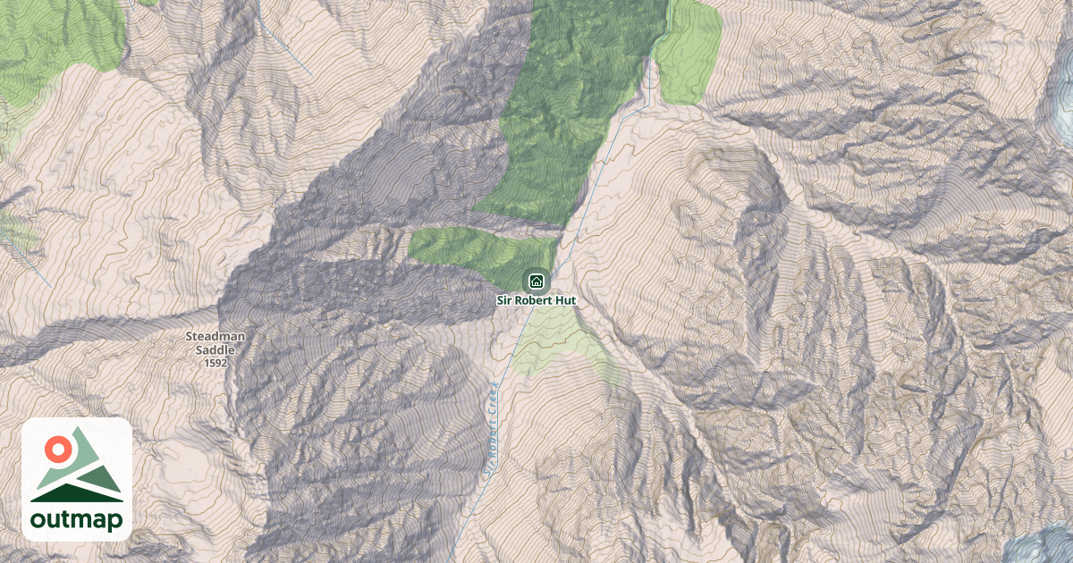 Map of Sir Robert Hut