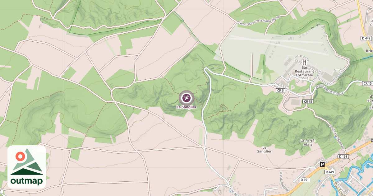 Map of Le Sanglier