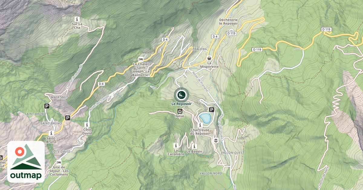 Map of Le Reposoir