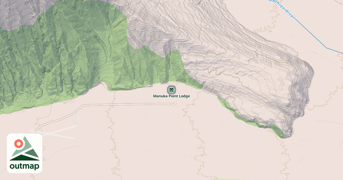 Map of Manuka Point Lodge