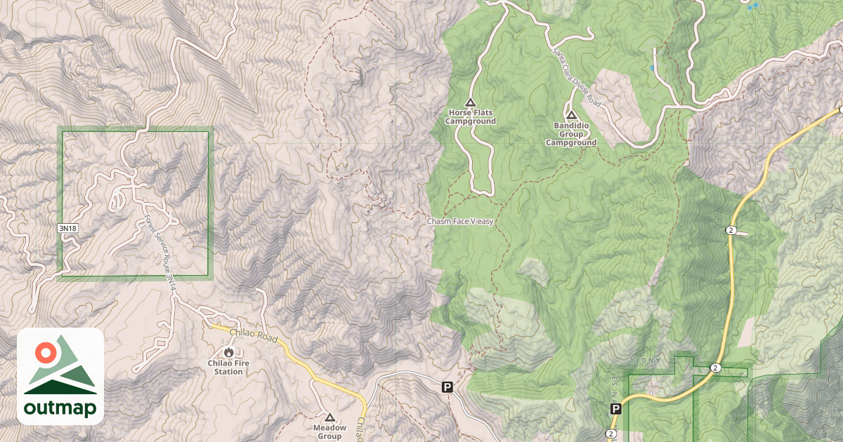 Map of Chasm Face