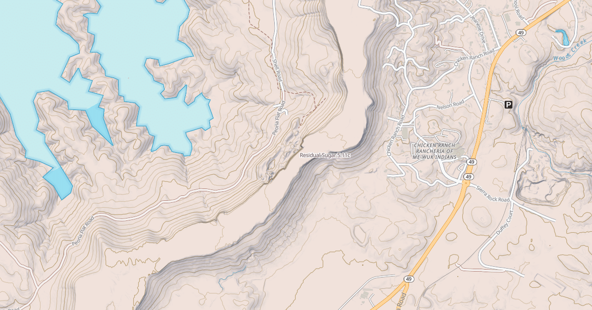 Map preview of Residual Sugar