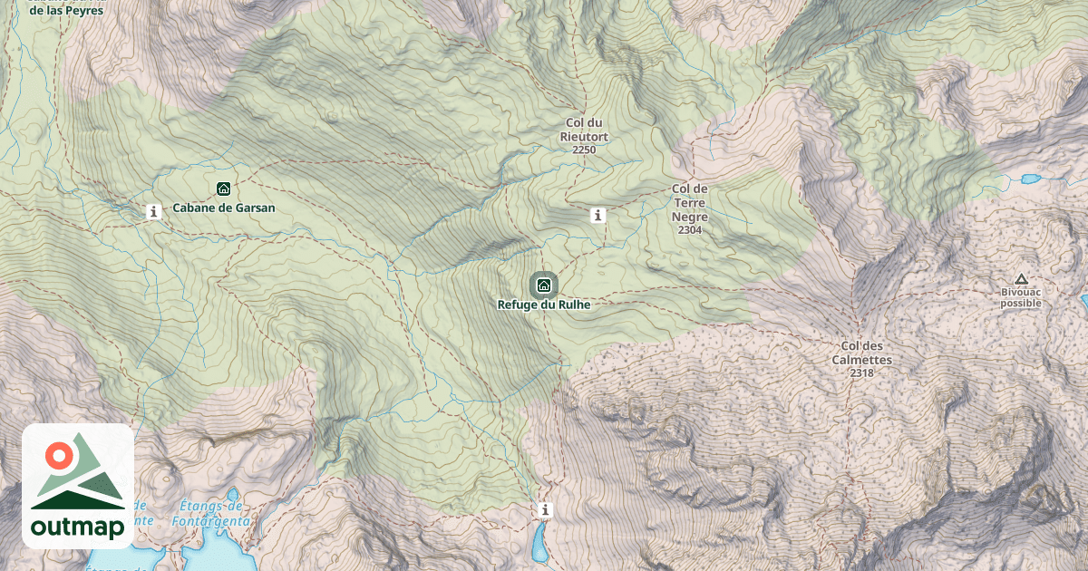 Map of Refuge du Rulhe