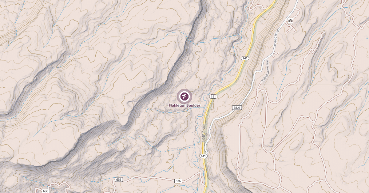 Map preview of Flakleton Boulder
