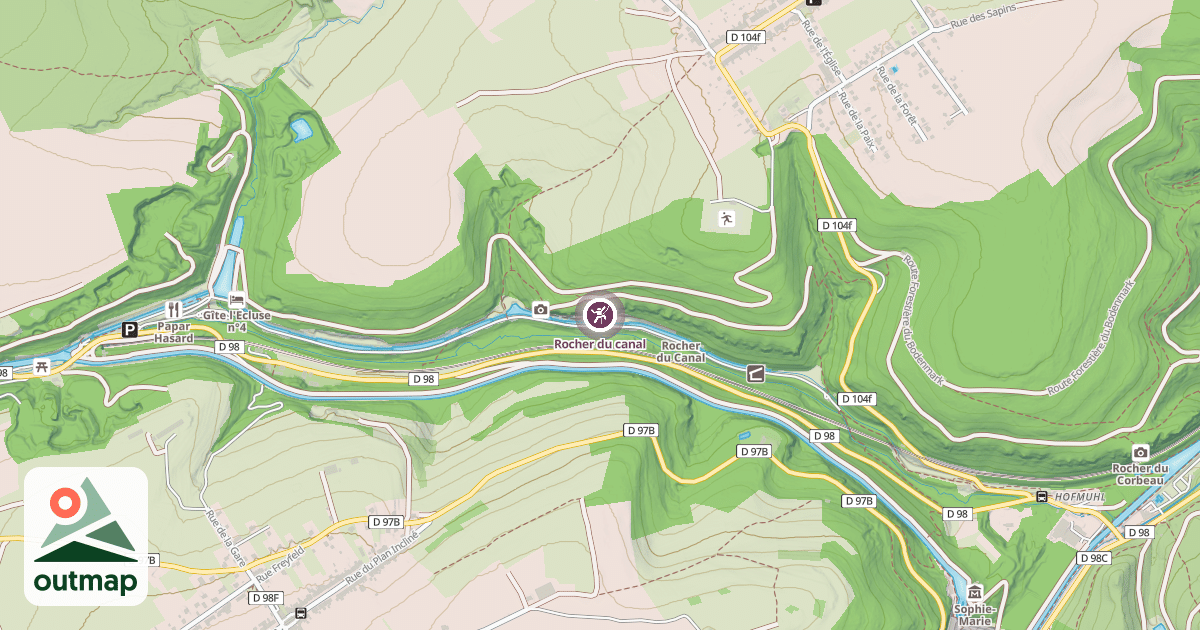 Map of Rocher du canal