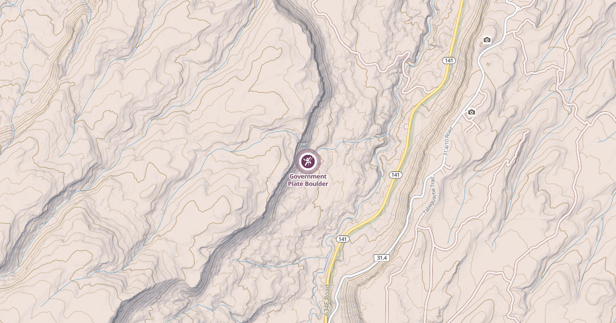 Map preview of Government Plate Boulder