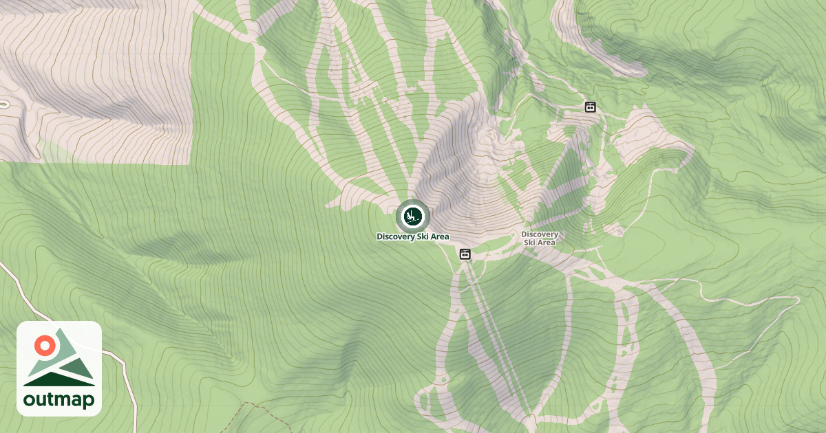 Map of Discovery Ski Area