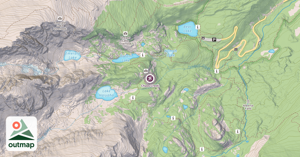 Map of Chaos Creek