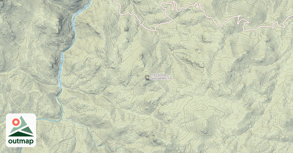 Map of 5.8 Chimney - "Choss Garden"