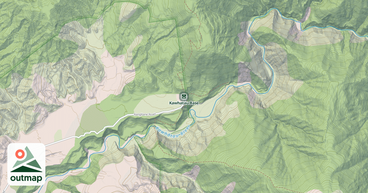 Map of Kawhatau Base