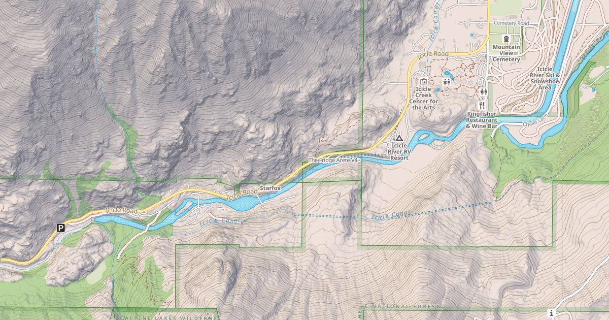 Map preview of The Fridge Arete