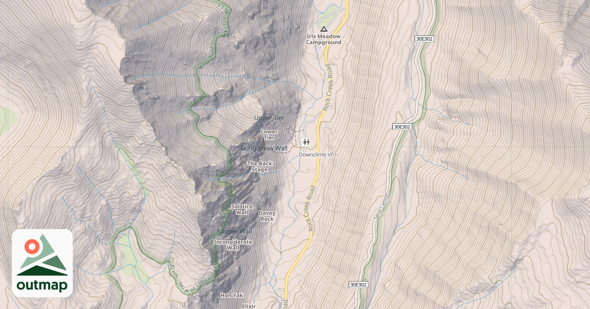 Map of Downclimb
