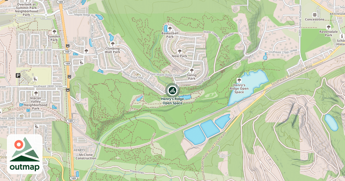 Map of Henry's Ridge Open Space