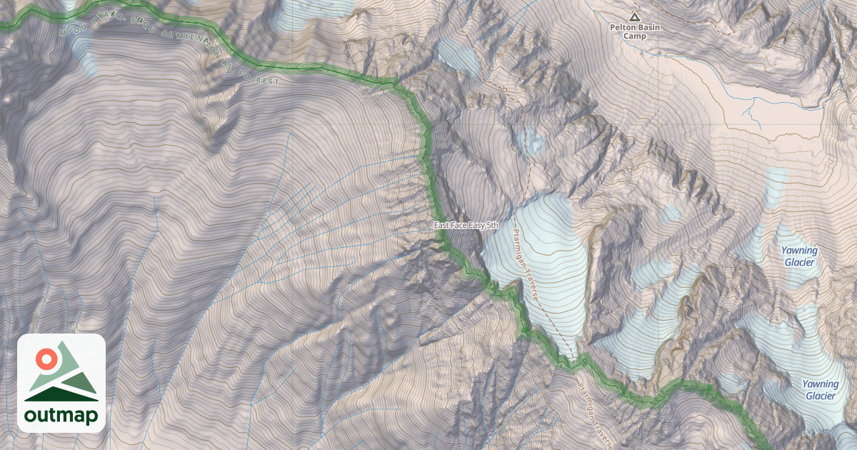 Map of East Face