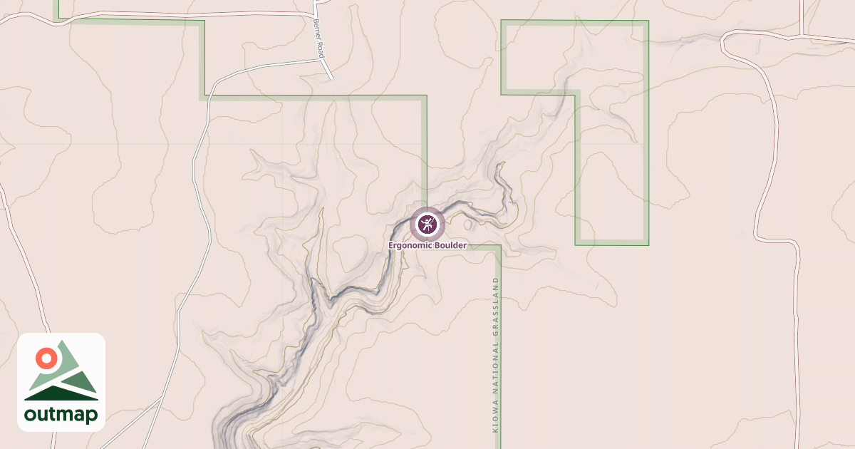 Map of Ergonomic Boulder