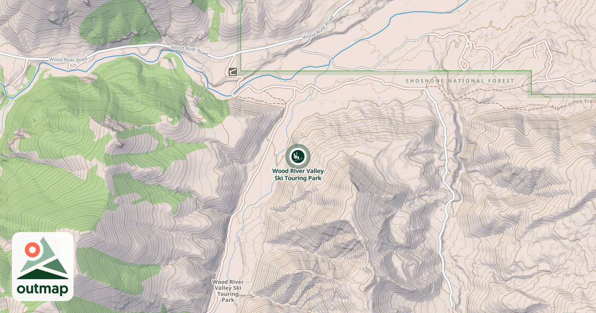 Map of Wood River Valley Ski Touring Park