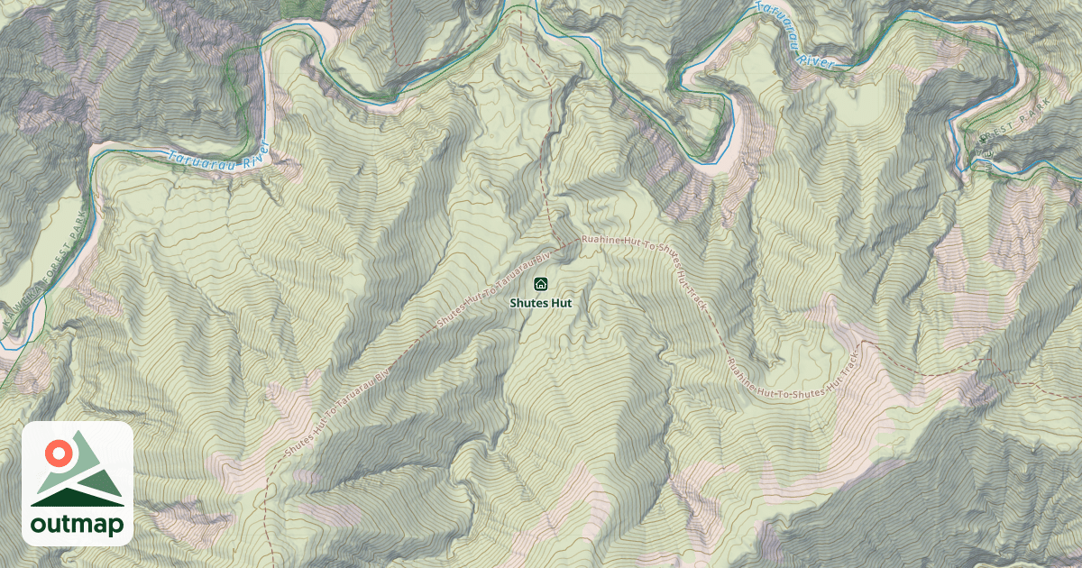 Map of Shutes Hut