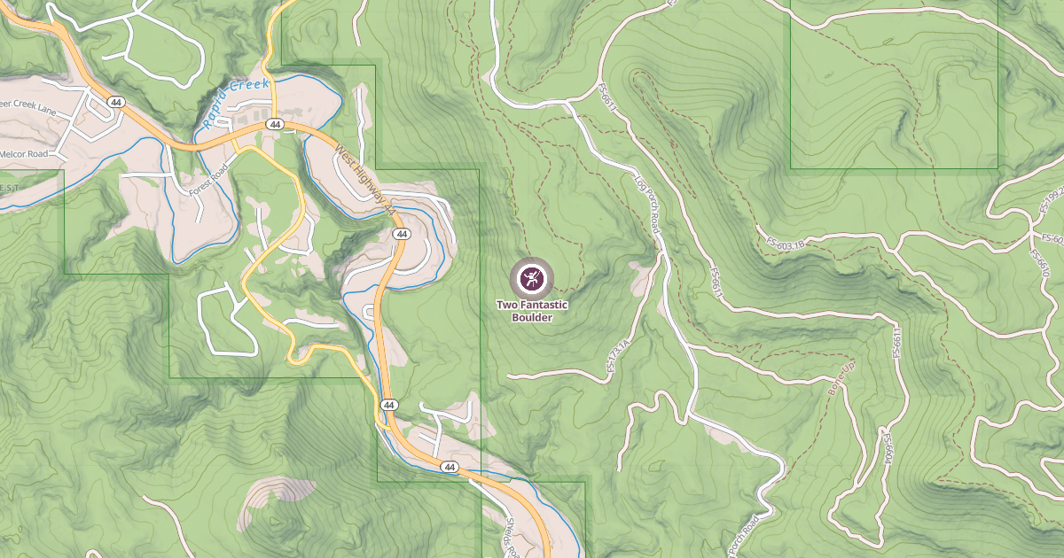 Map preview of Two Fantastic Boulder