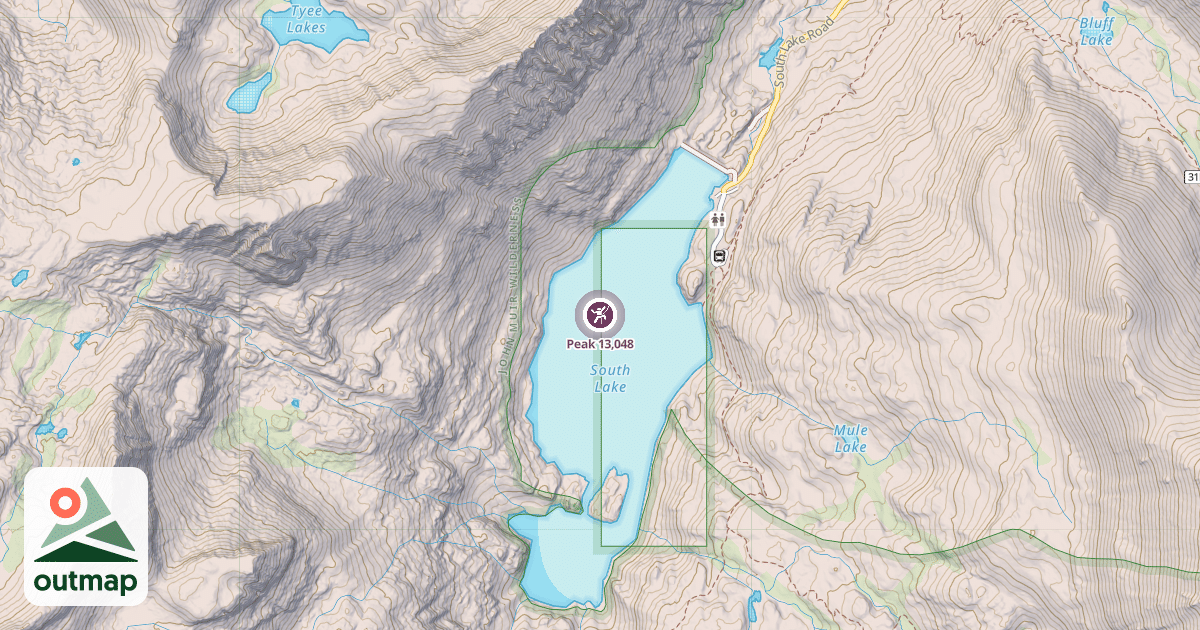 Map of Peak 13,048