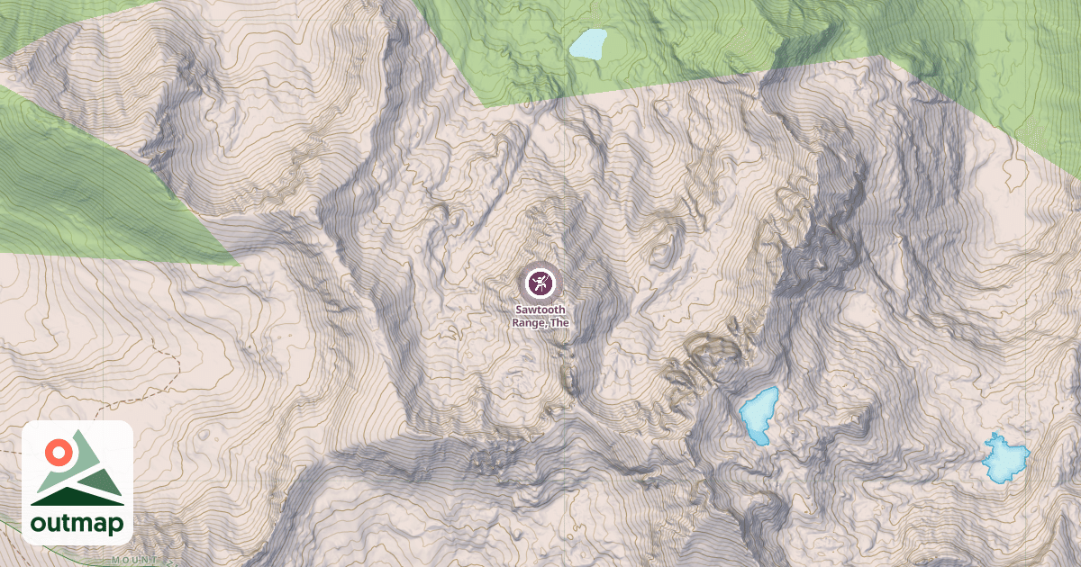 Map of Sawtooth Range, The