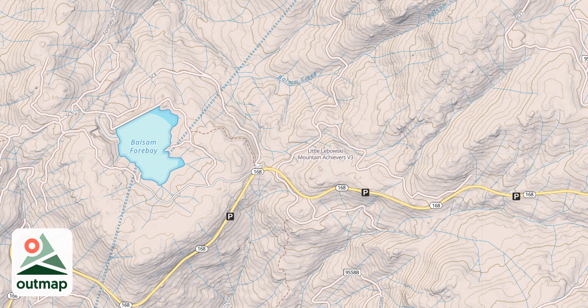 Map of Little Lebowski Mountain Achievers
