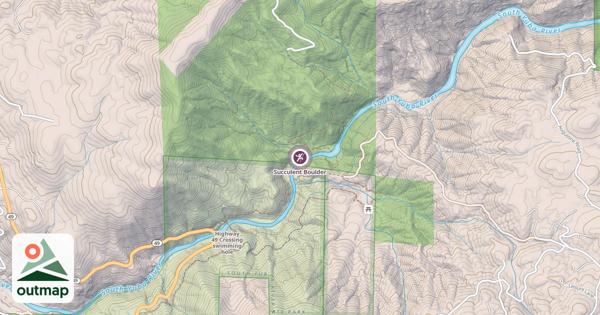 Map of Succulent Boulder