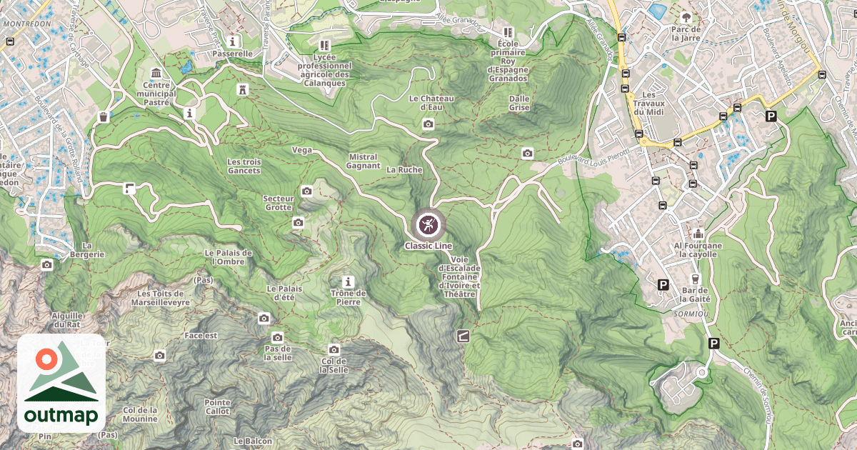 Map of Classic Line