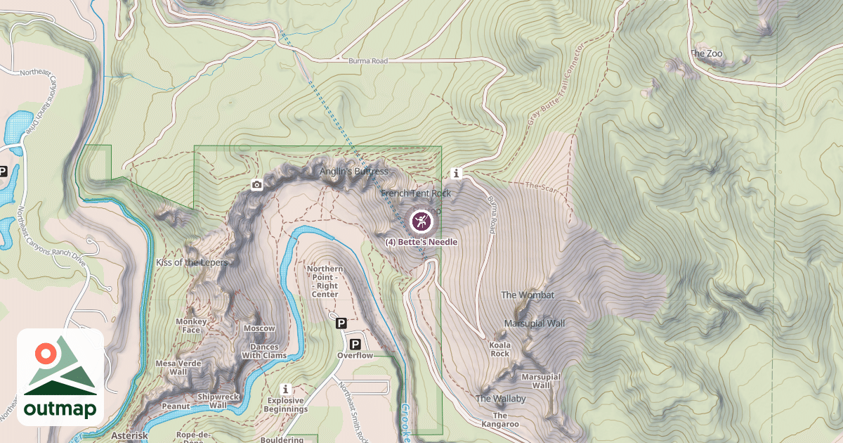 Map of (4) Bette's Needle