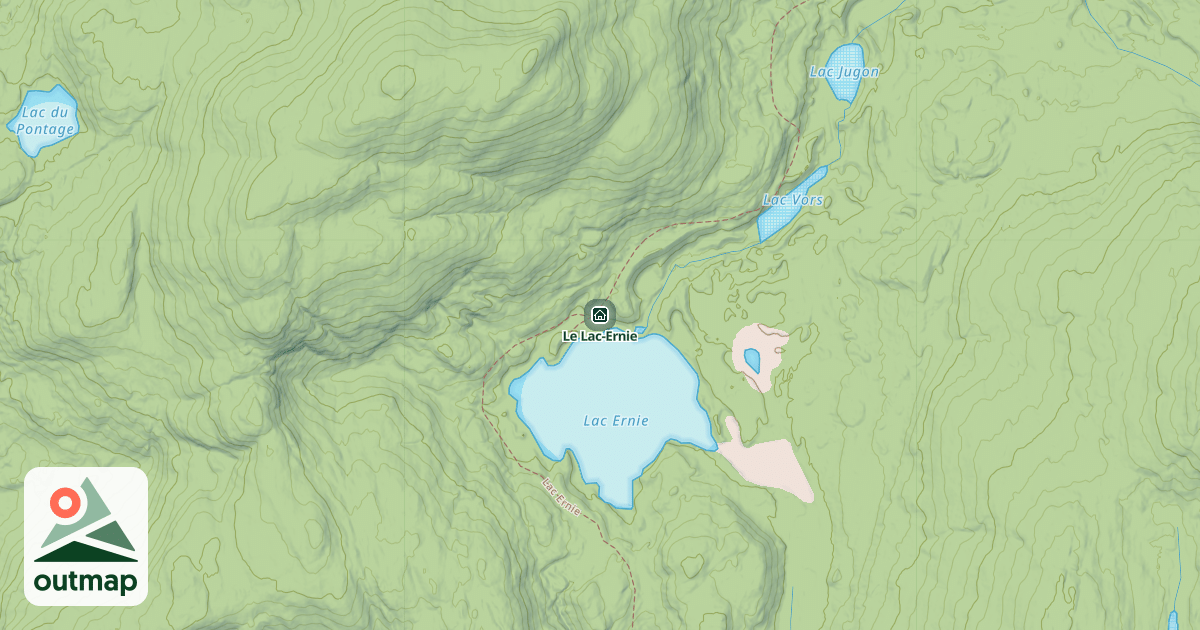 Map of Le Lac-Ernie