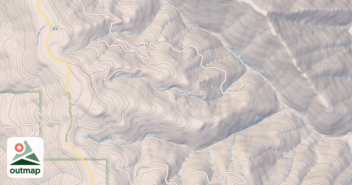Map of Bigfoot Shuffle