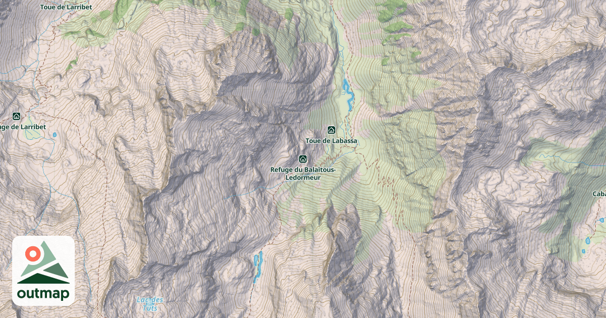 Map of Refuge du Balaïtous-Ledormeur