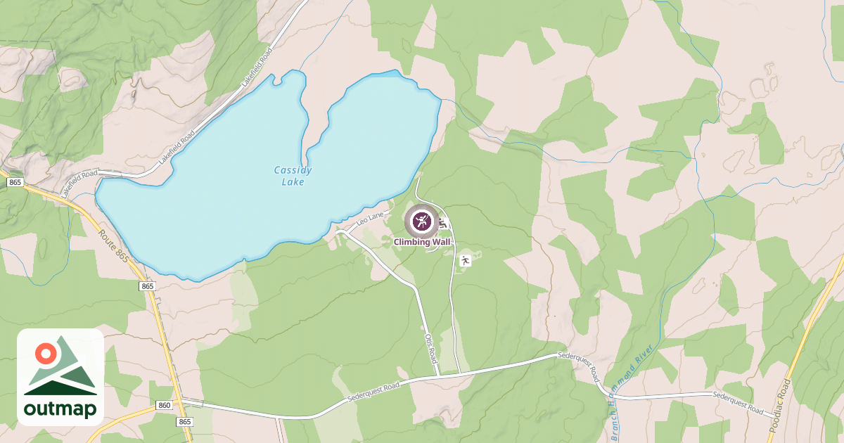 Map of Climbing Wall