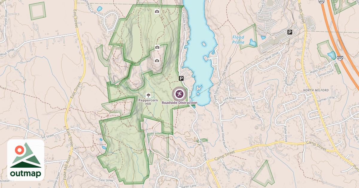 Map of Roadside Distraction