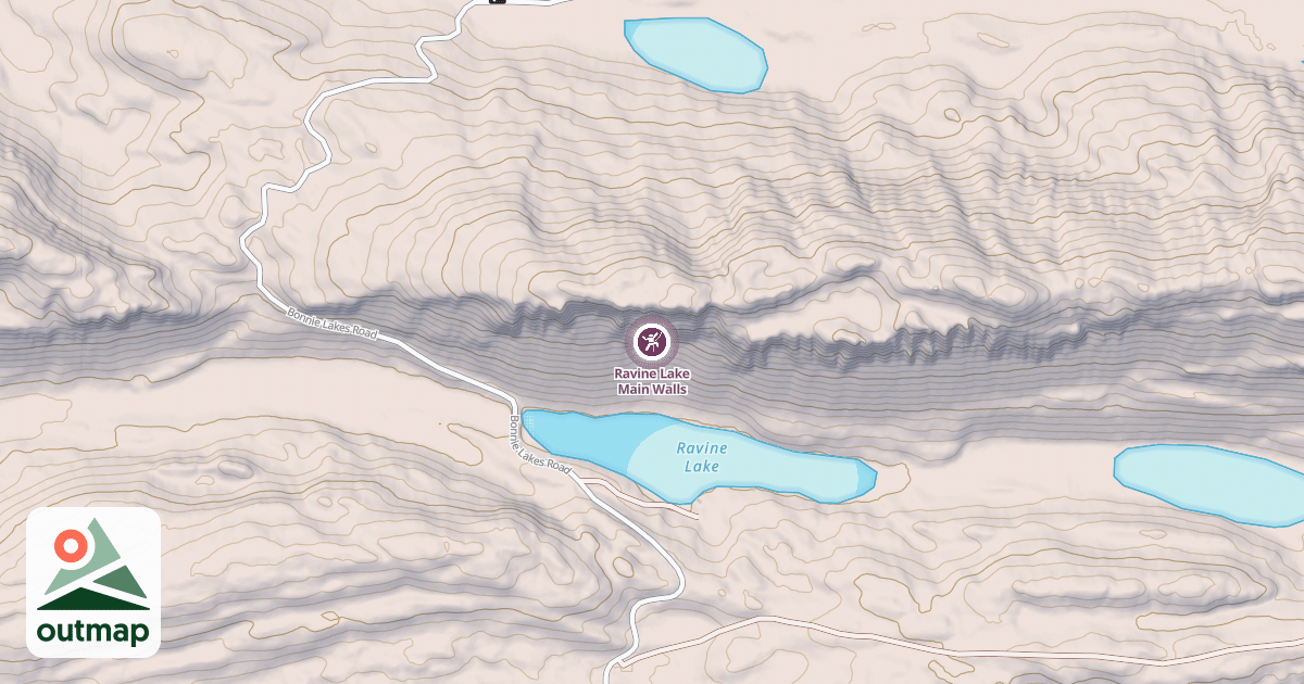 Map of Ravine Lake Main Walls