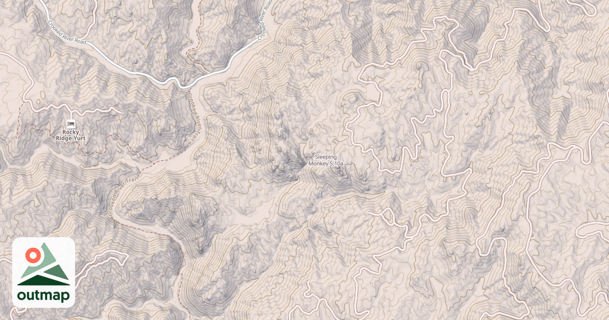 Map of Sleeping Monkey