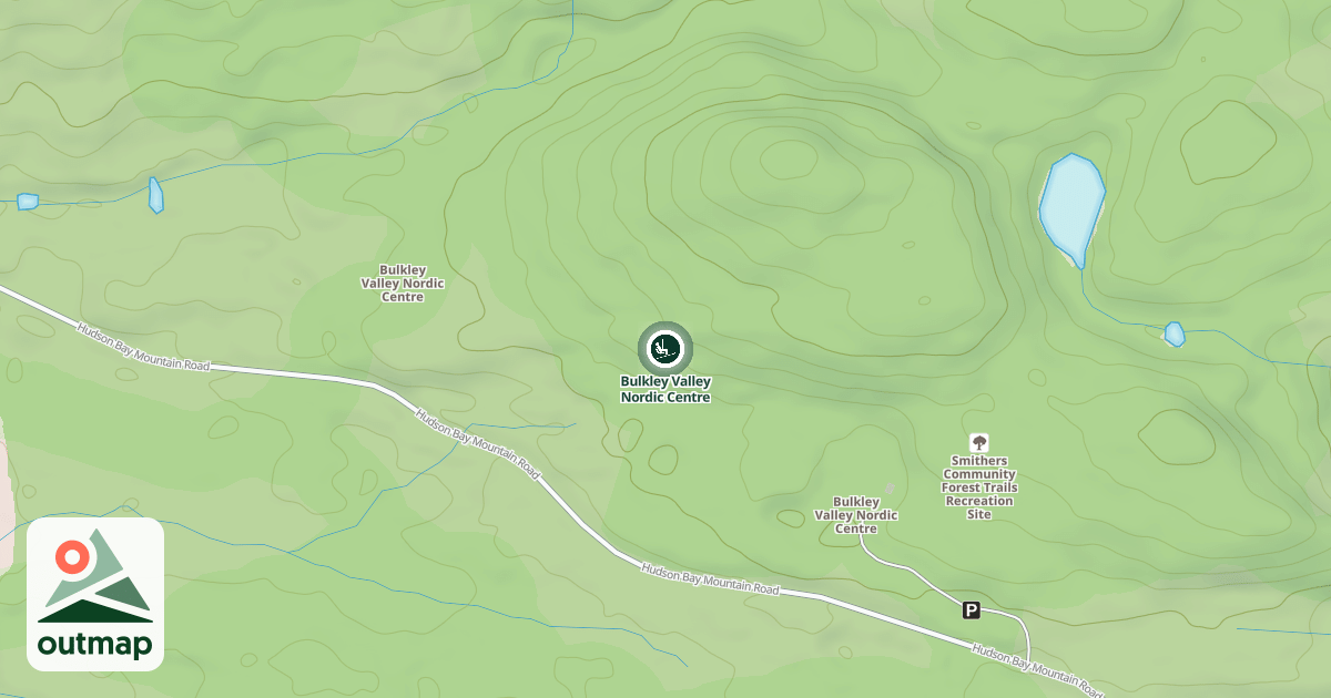 Map of Bulkley Valley Nordic Centre