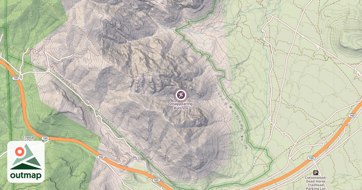 Map of Disappearing Buttress