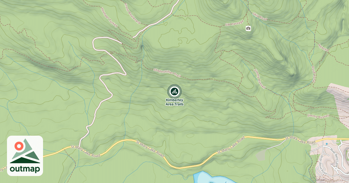 Map of Kimberley Area Trails