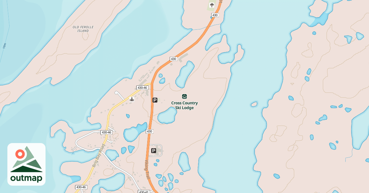 Map of Cross Country Ski Lodge