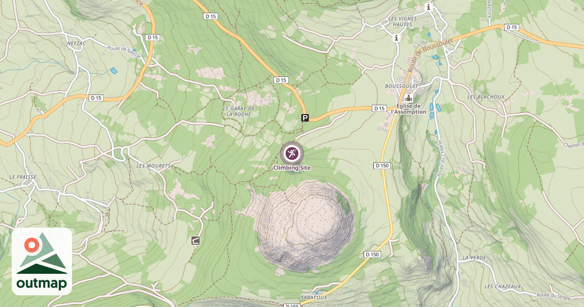 Map of Climbing Site