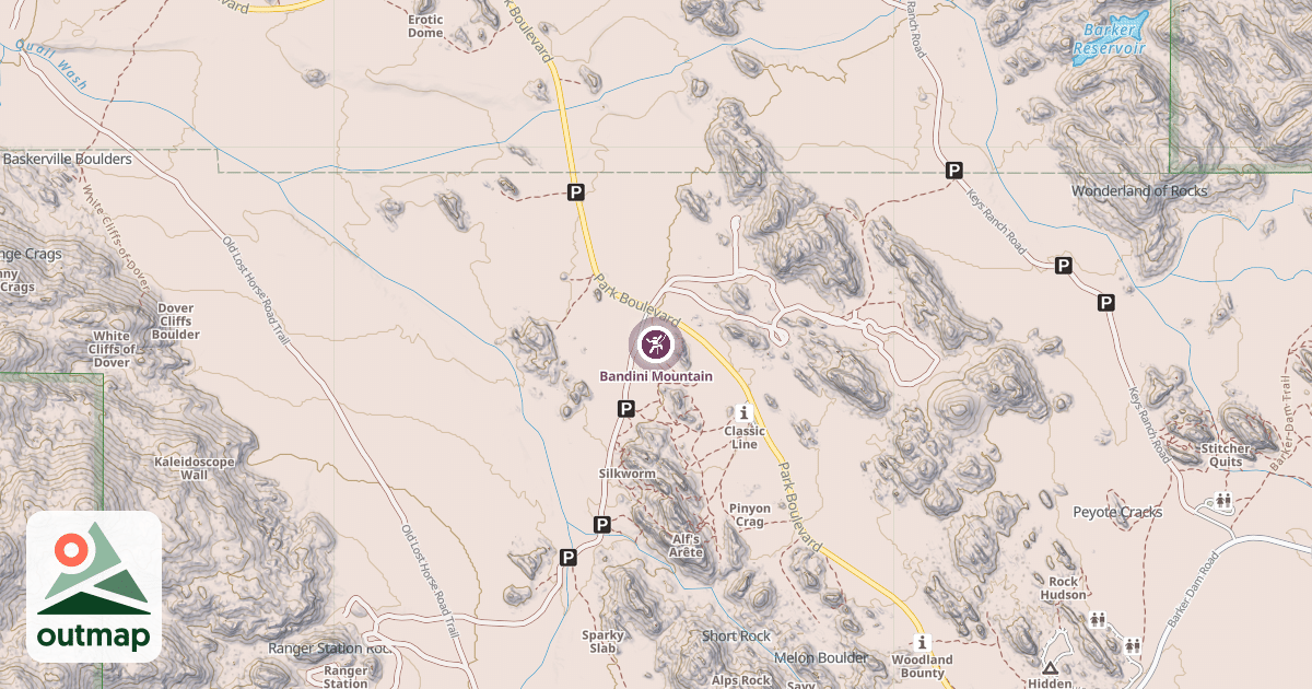 Map of Bandini Mountain